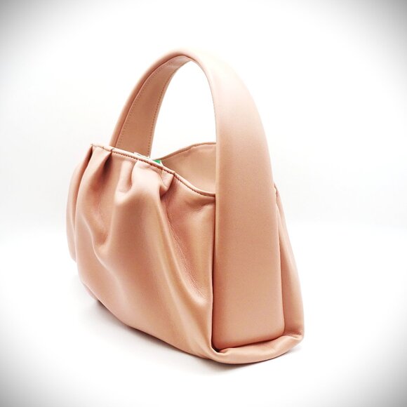 THEMOIRE Vegan Leather Dusty Rose Color Shoulder Handbag - Picture 5 of 11